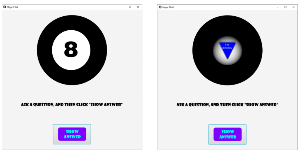 Magic 8 Ball game
